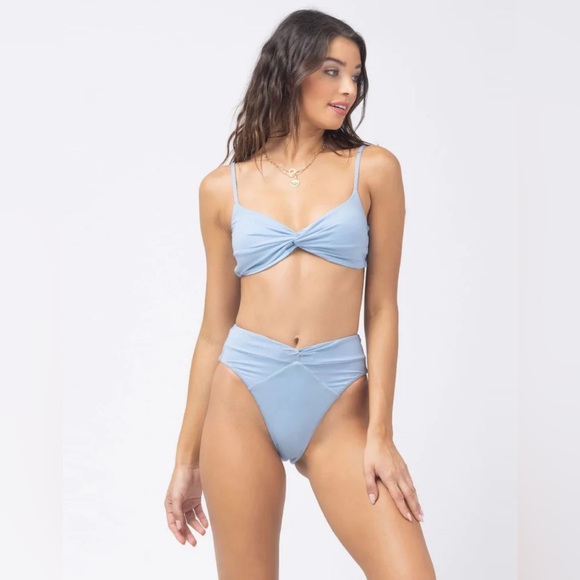 L*SPACE  Shimmer Ringo Bikini Top + Shimmer Nancy Lee Bitsy Bottom - Picture 5 of 6